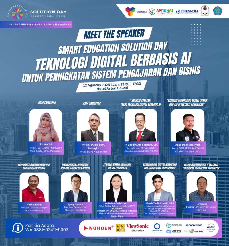 YORINDO, APTIKNAS, dan APKOMINDO Ajak Institusi Pendidikan Adaptasi dengan Teknologi dan AI Hadapi Tantangan Global 9